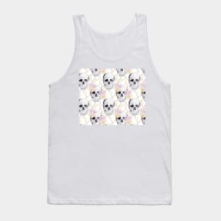 Floral skull glam Tank Top